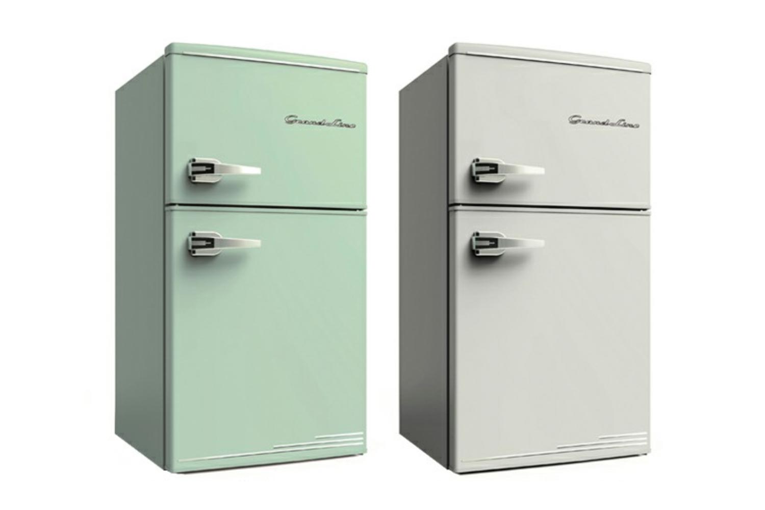 Grand Line レトロ冷凍冷蔵庫 85L 2ドア | レトロ感漂うデザイン冷蔵庫がキッチンをオシャレに彩ってくれる | MONOTE【モノート】